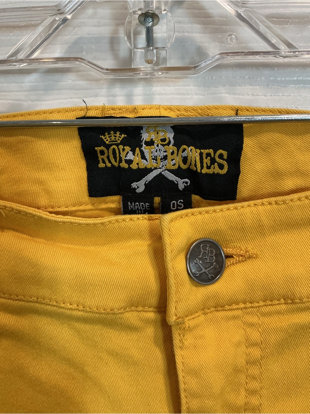 Royal Bones Mustard Yellow Denim Pants - Picture 6 of 9